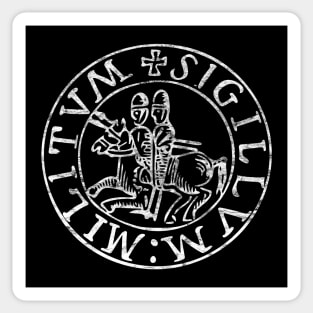 Knights Templar Sigil (light) Sticker